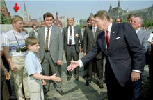 Putin with Reagan