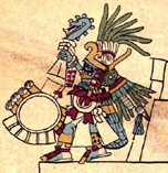 Huitzilopochtli, supreme god of the Mexica.